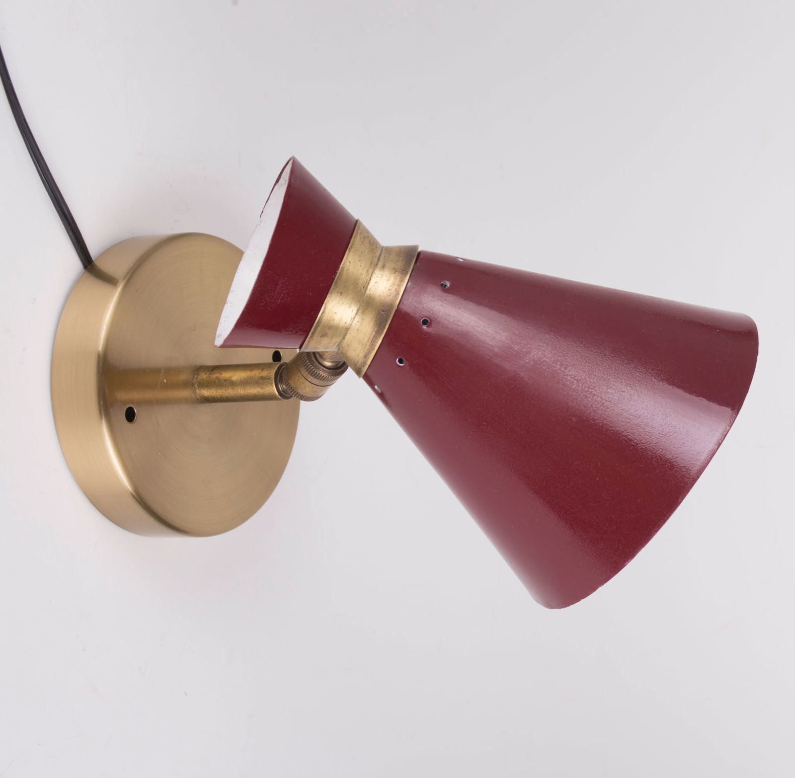 Double cone " diabolo " swing arm wall light by Mathieu for Lunel - 4
