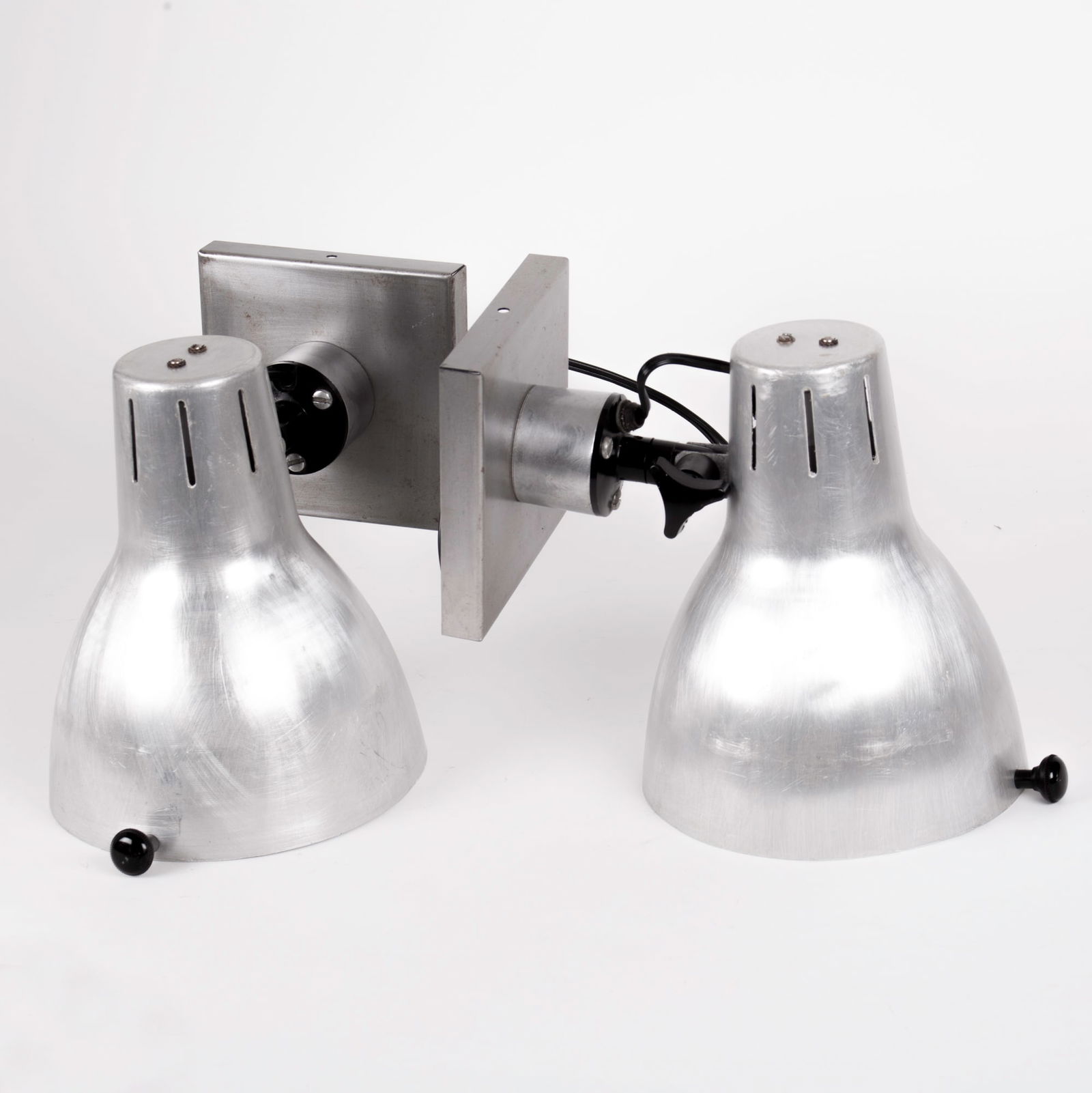 Pair of FRENCH industrial sconce JIELDE Modernist spot DOMECQ LAC - 2