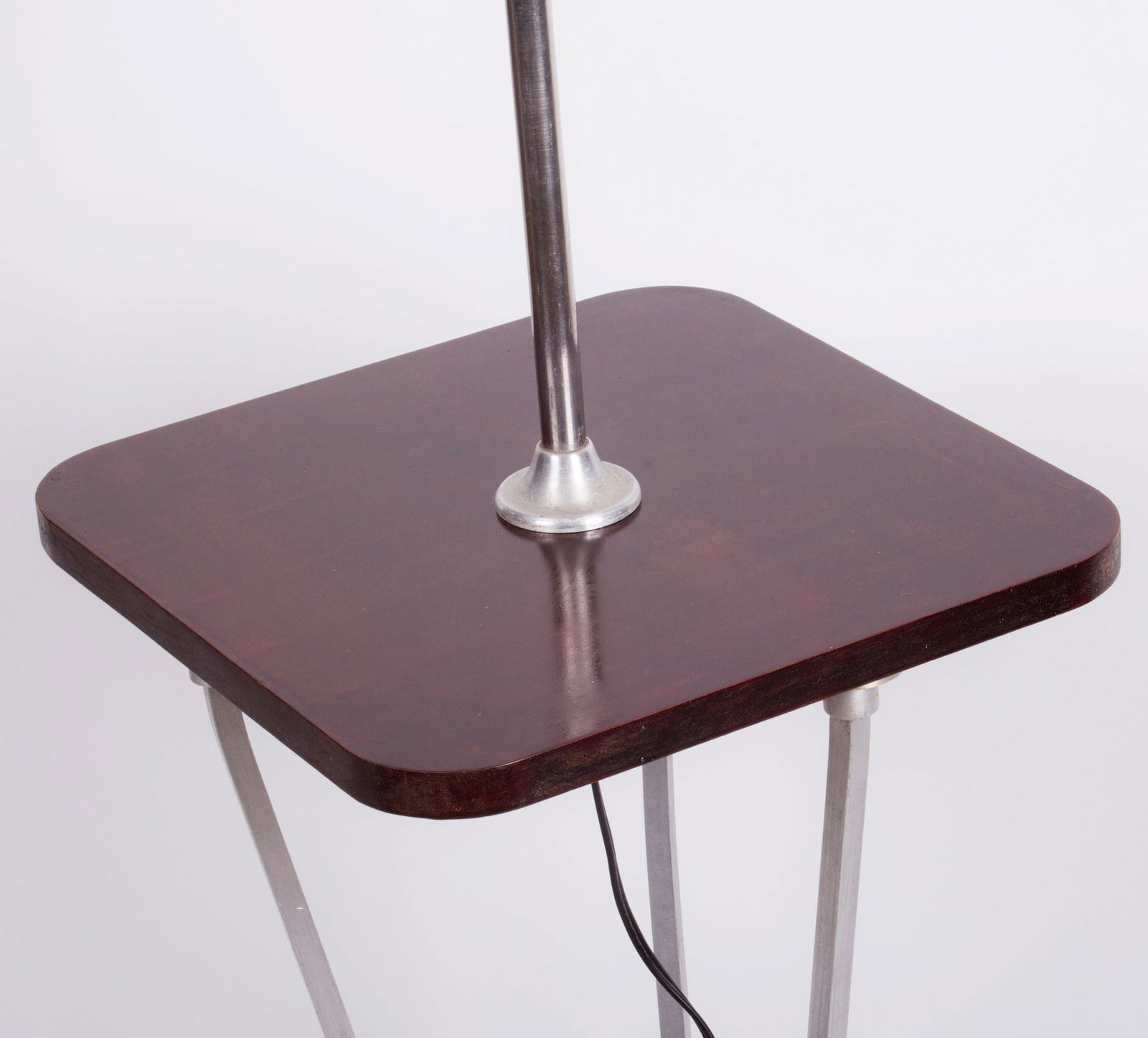 French modernist Floor Lamp with stratified Bakelite cubist 1930 - 5