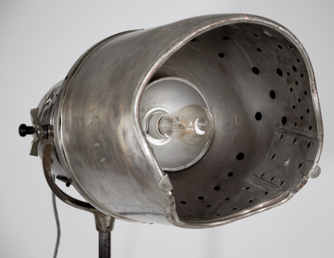 FRENCH ART DECO PROFESSIONAL HAIR DRYER REFURBISHED AS FLOOR LAMP SPOT - 4