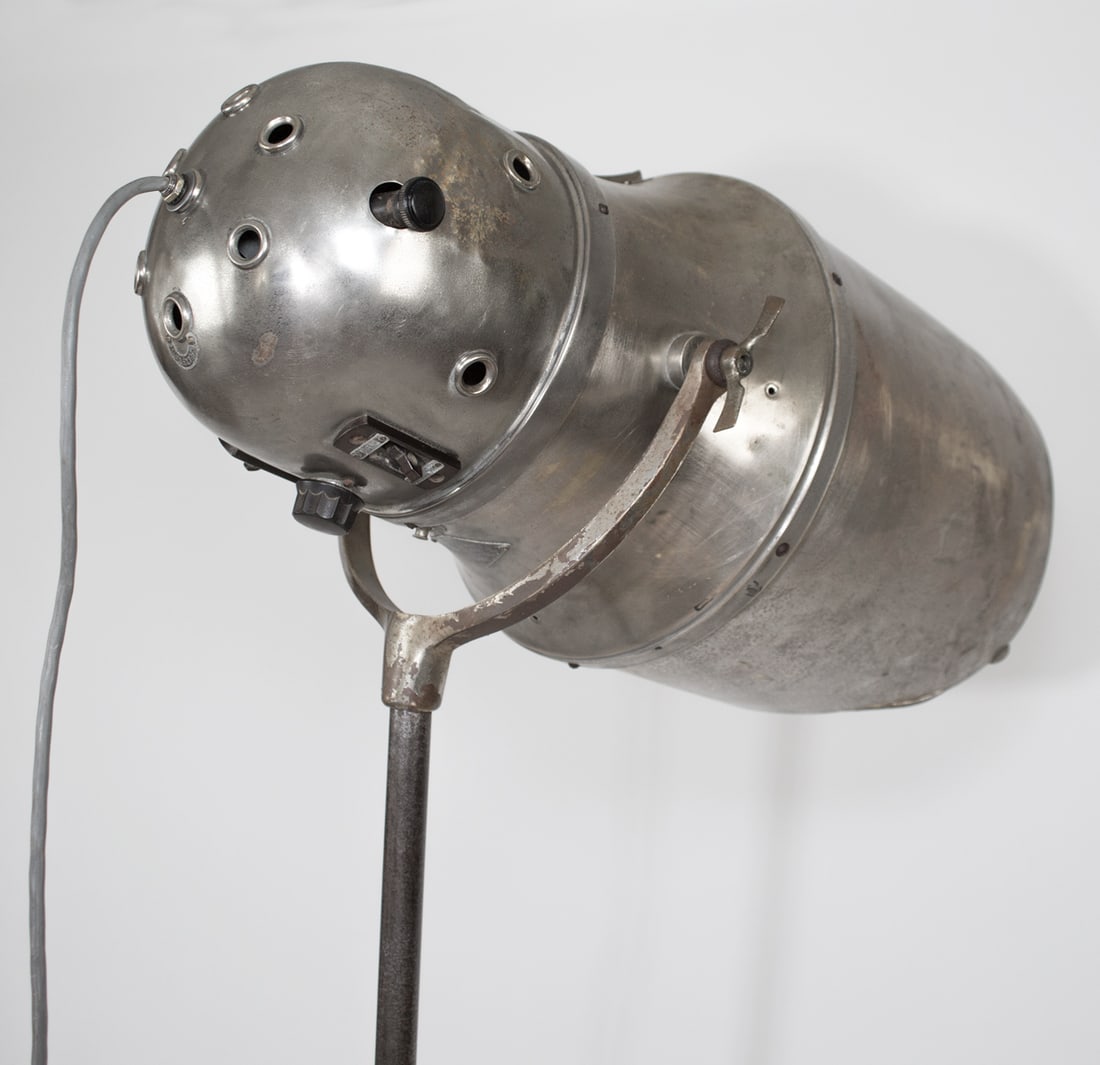 FRENCH ART DECO PROFESSIONAL HAIR DRYER REFURBISHED AS FLOOR LAMP SPOT - 6