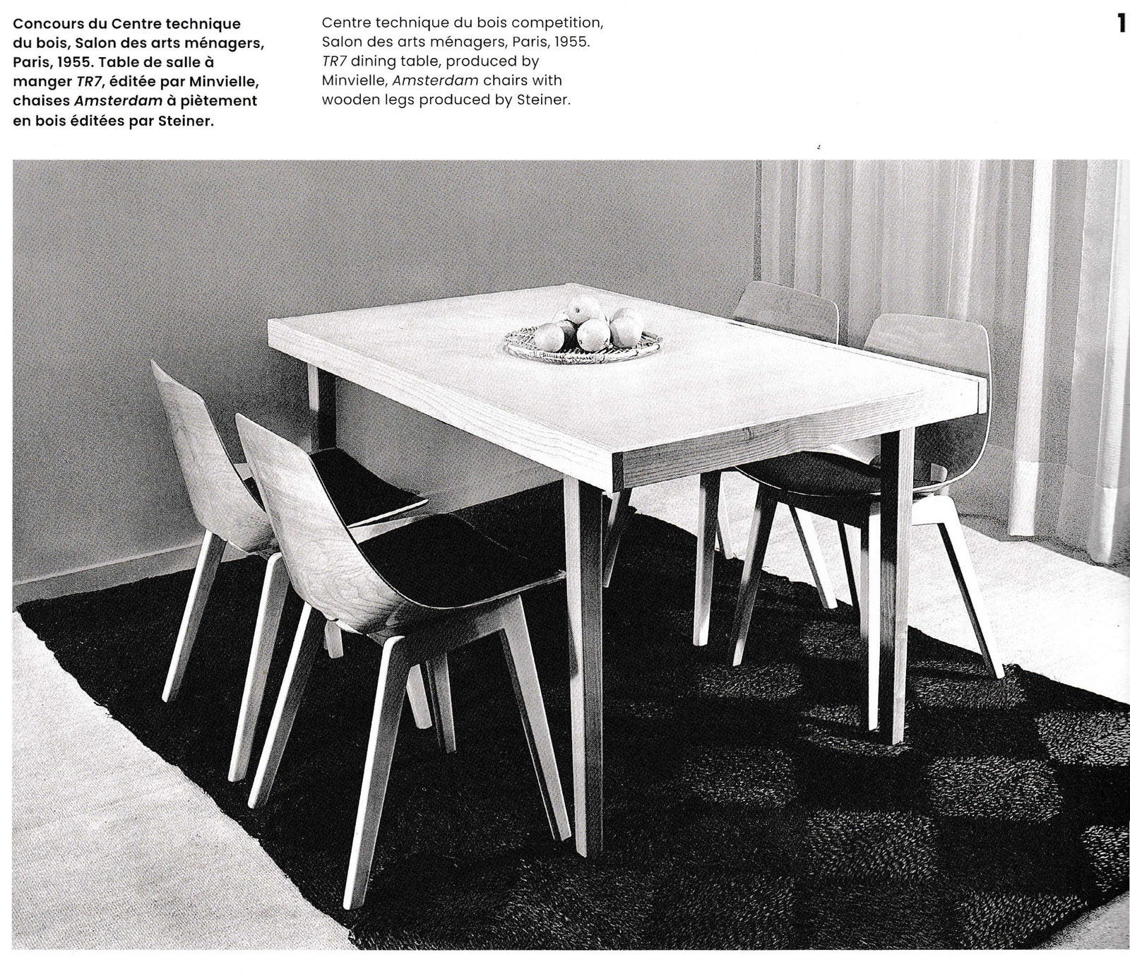 Single Guariche Amsterdam mid century chair edited by steiner 1954 - 9