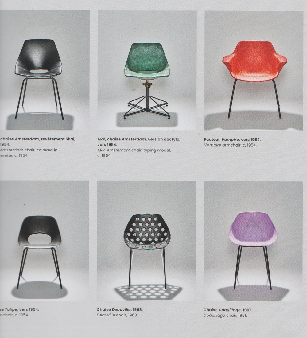 pair of Guariche Amsterdam mid century chair edited by steiner 1954 - 7