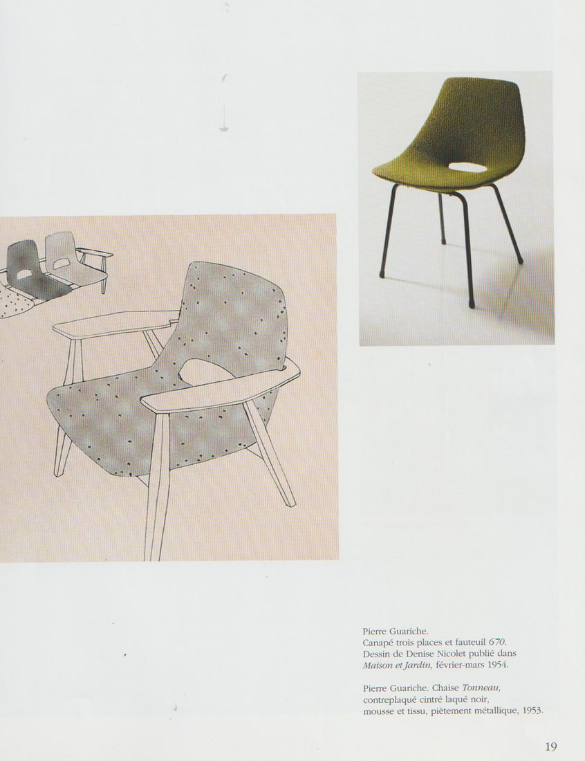 pair of Guariche Amsterdam mid century chair edited by steiner 1954 - 8