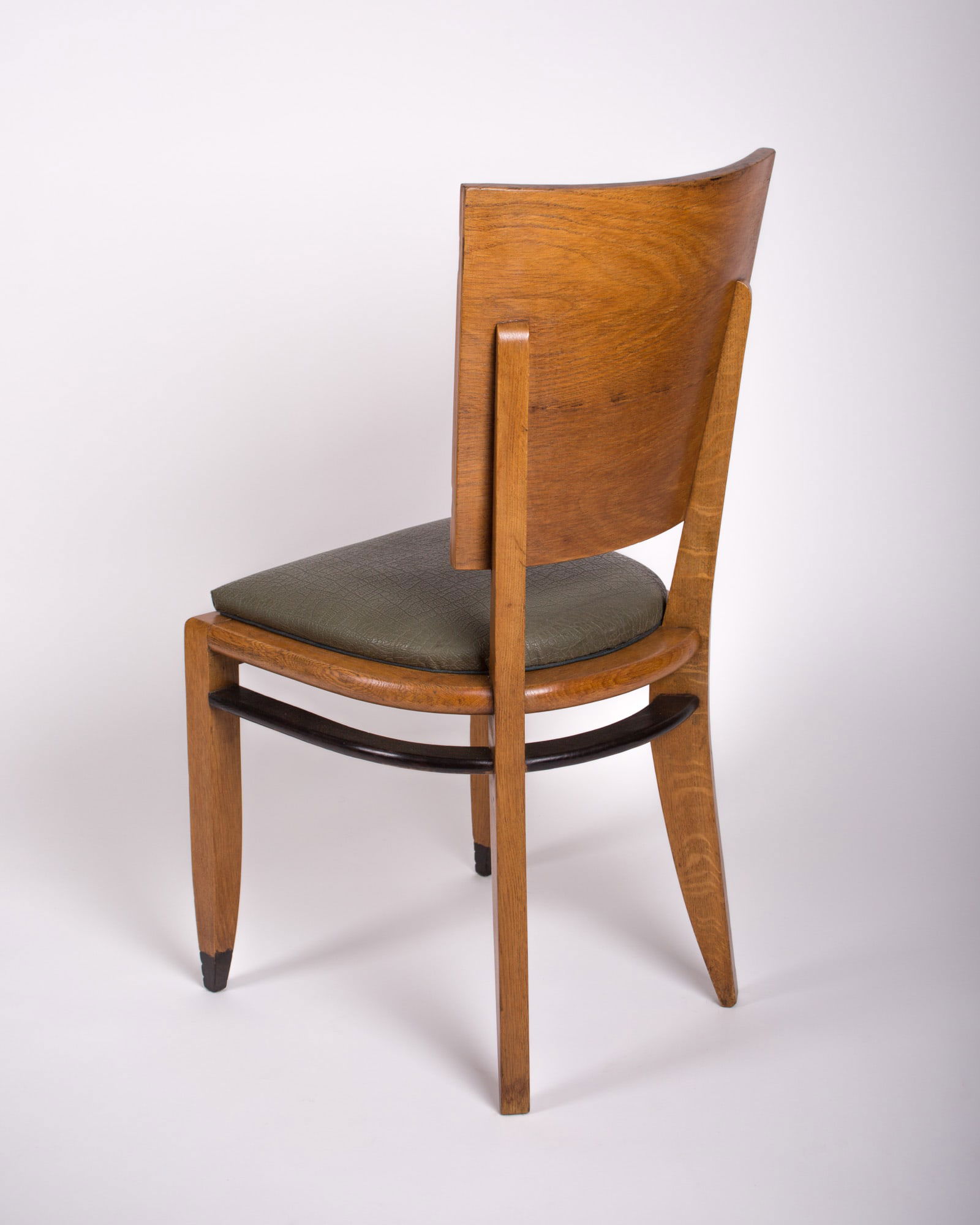 French modernist set of six chairs in the style of Maxime Old - 2