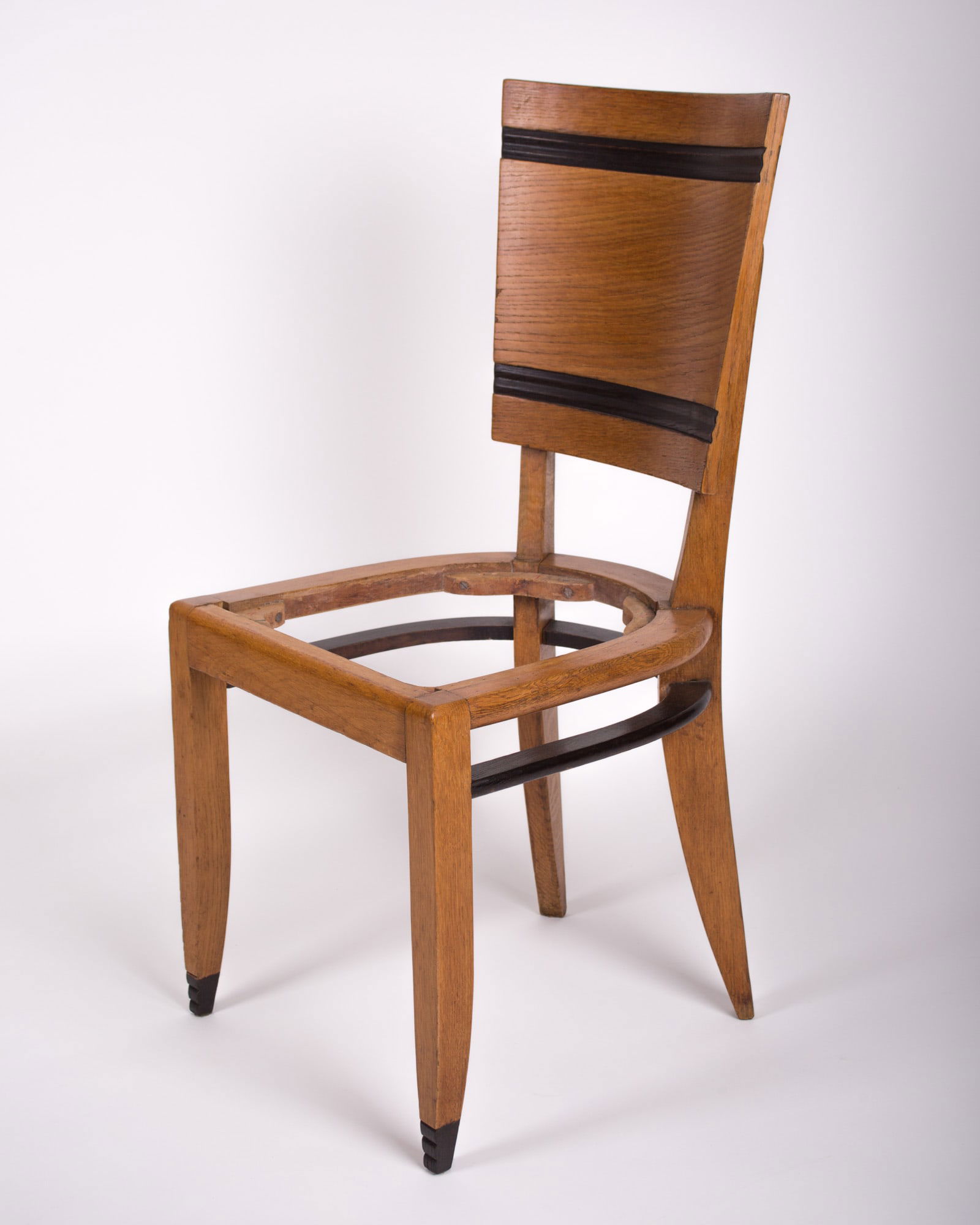 French modernist set of six chairs in the style of Maxime Old - 3