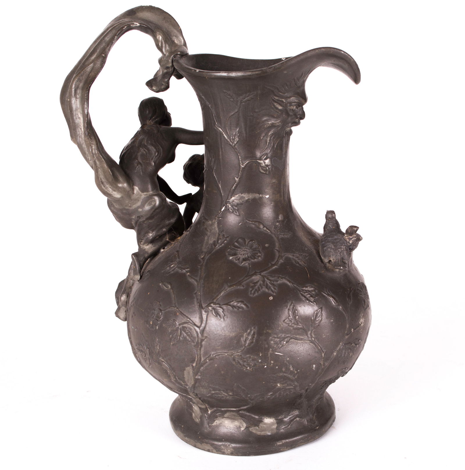 Elsie Thomas Ward HERING (1872-1923) pewter vase with decoration - 2