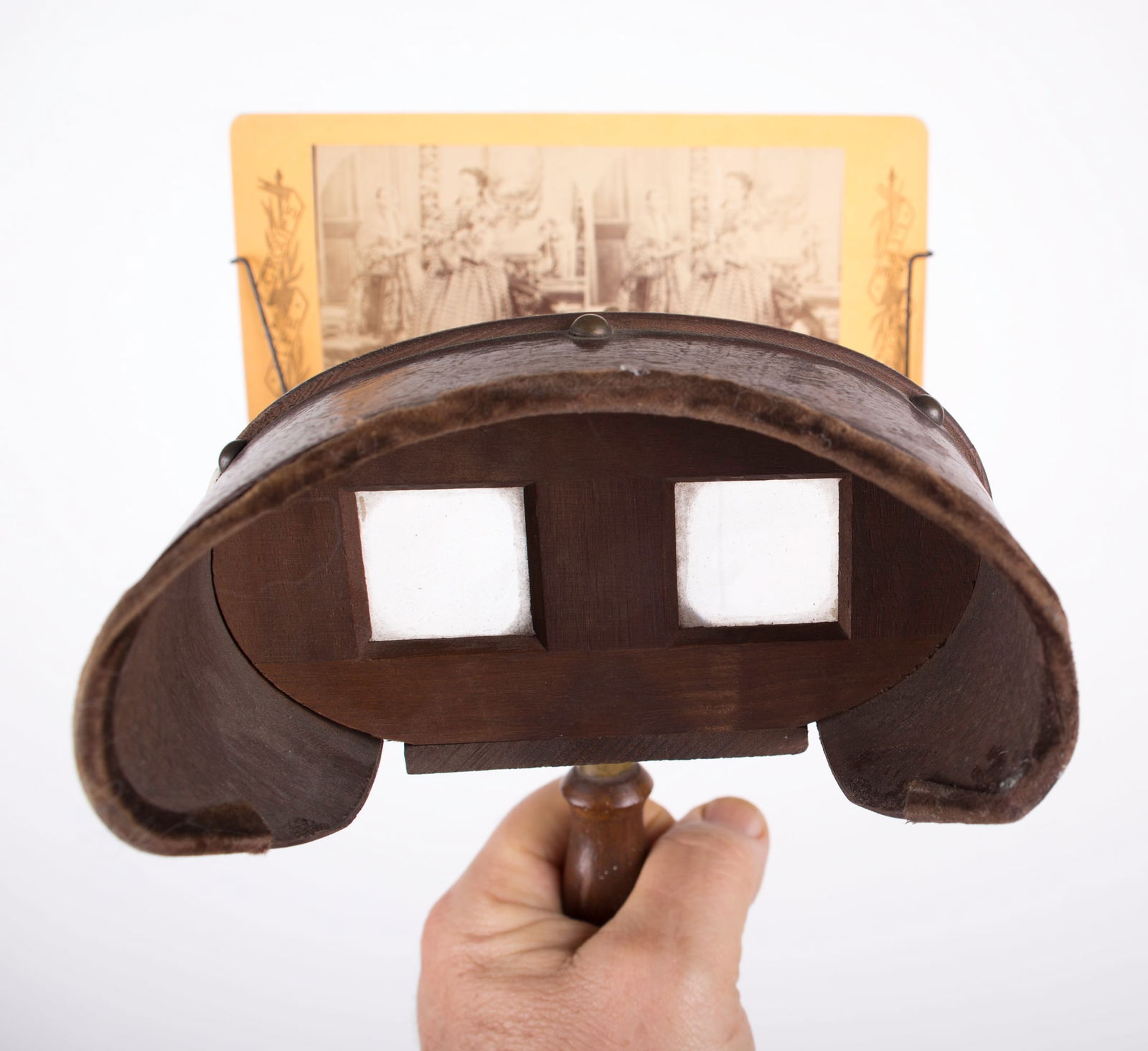 Antique French stereoscopic viewer 19th. with 30 views - 7