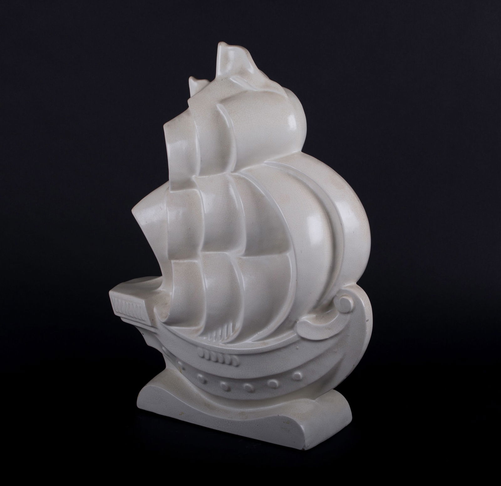 French Art Deco craquele Crackle Ceramic decorative art - 2