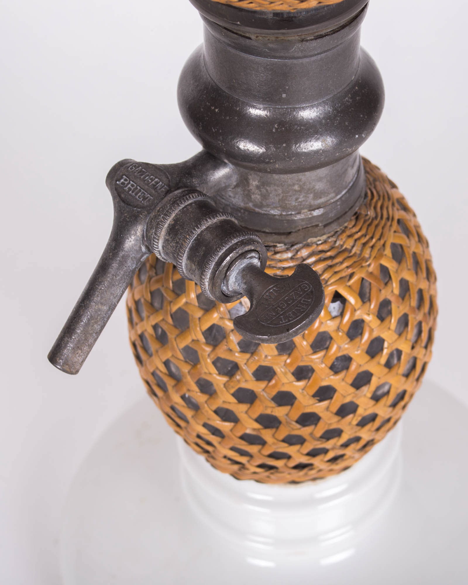 19th Century French Seltzer Siphon ceramic base - 2