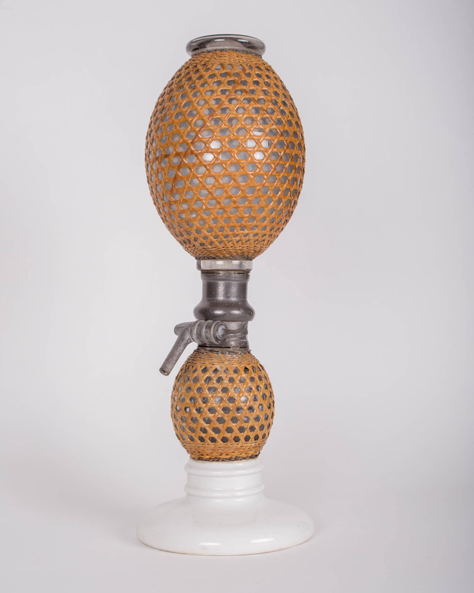 19th Century French Seltzer Siphon ceramic base - 3