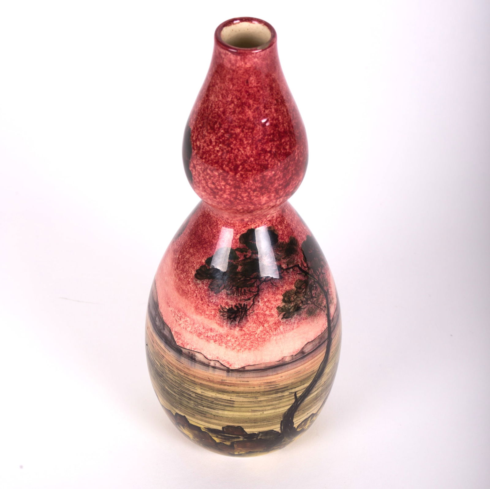 Art Nouveau transition to art deco Clement Massier vase 1910 - 2