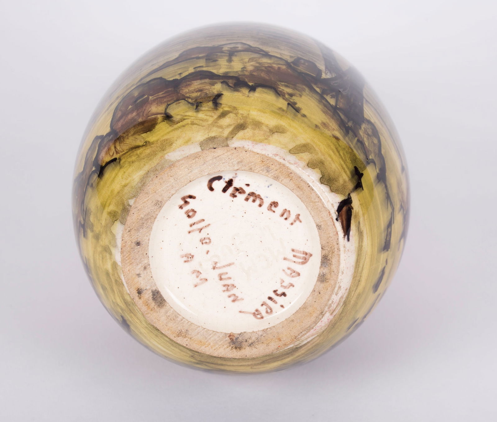 Art Nouveau transition to art deco Clement Massier vase 1910 - 3