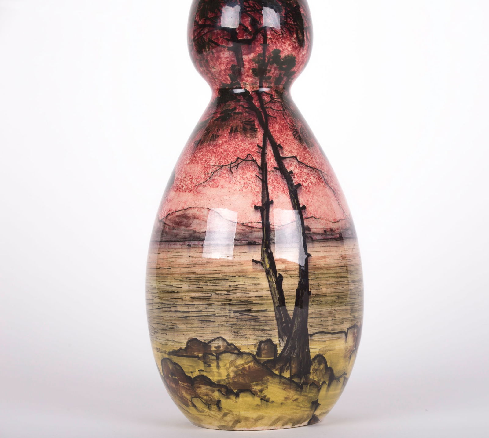 Art Nouveau transition to art deco Clement Massier vase 1910 - 4