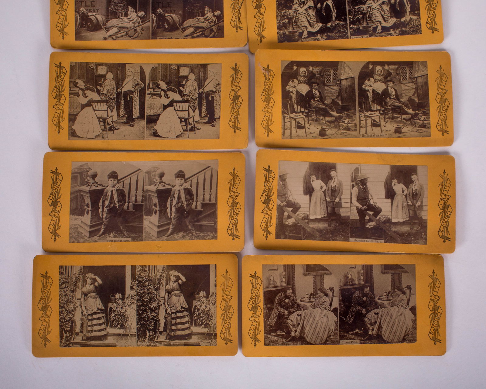 Antique French stereoscopic viewer mahogany 19th. - 4