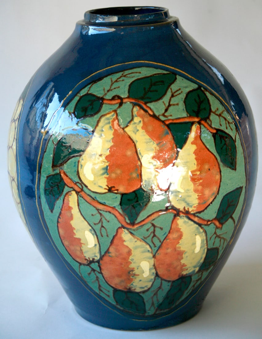 FRENCH ART DECO SIMONOD POTTERY VASE CERAMIC - 3