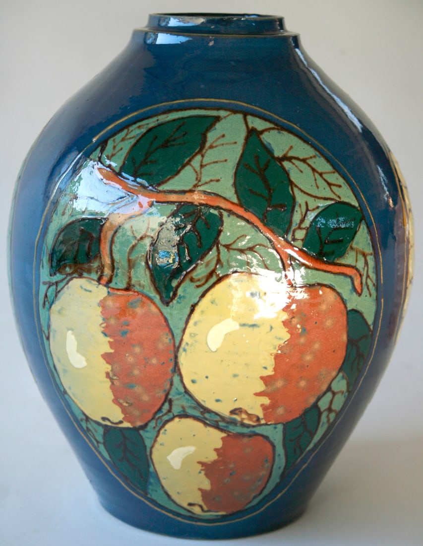 FRENCH ART DECO SIMONOD POTTERY VASE CERAMIC - 4