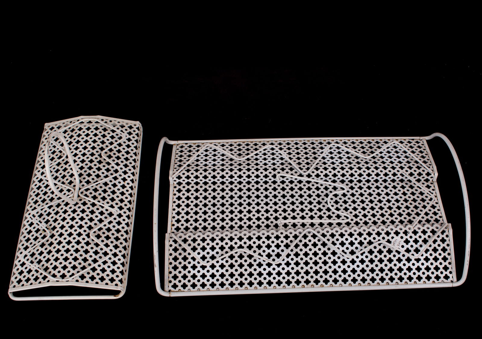 FRENCH MODERNIST Set bottle and Glass carrier MATEGOT Mid century RIGITULLE - 3