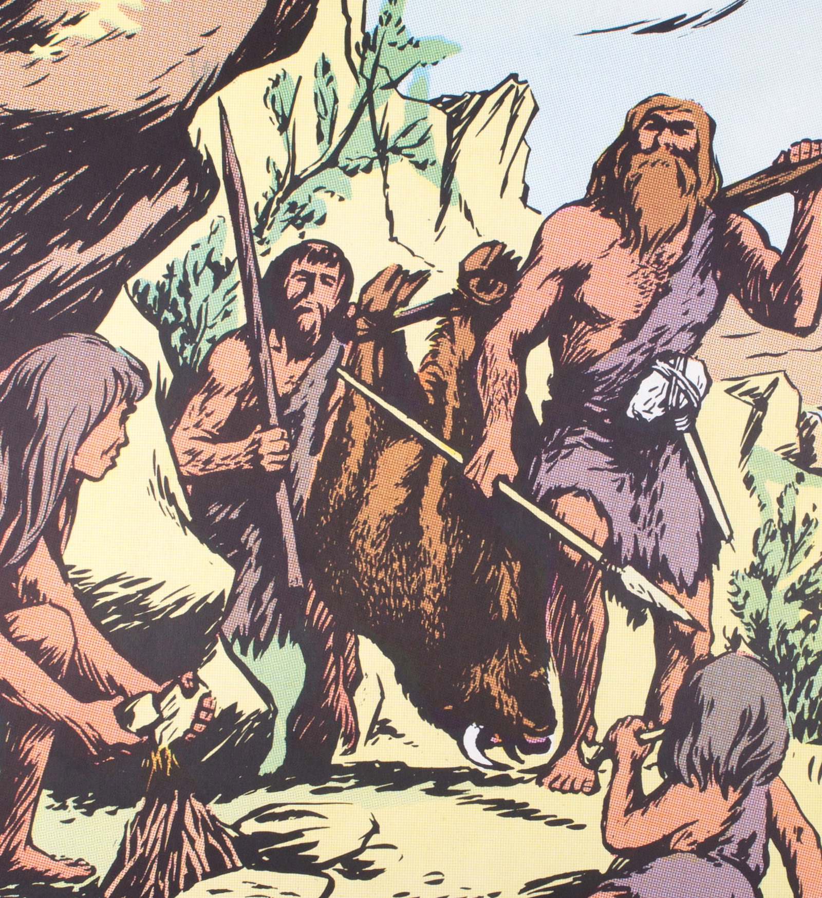 Vintage History french School Poster, Georges Lang 1 and 5 circa 1950 - 2