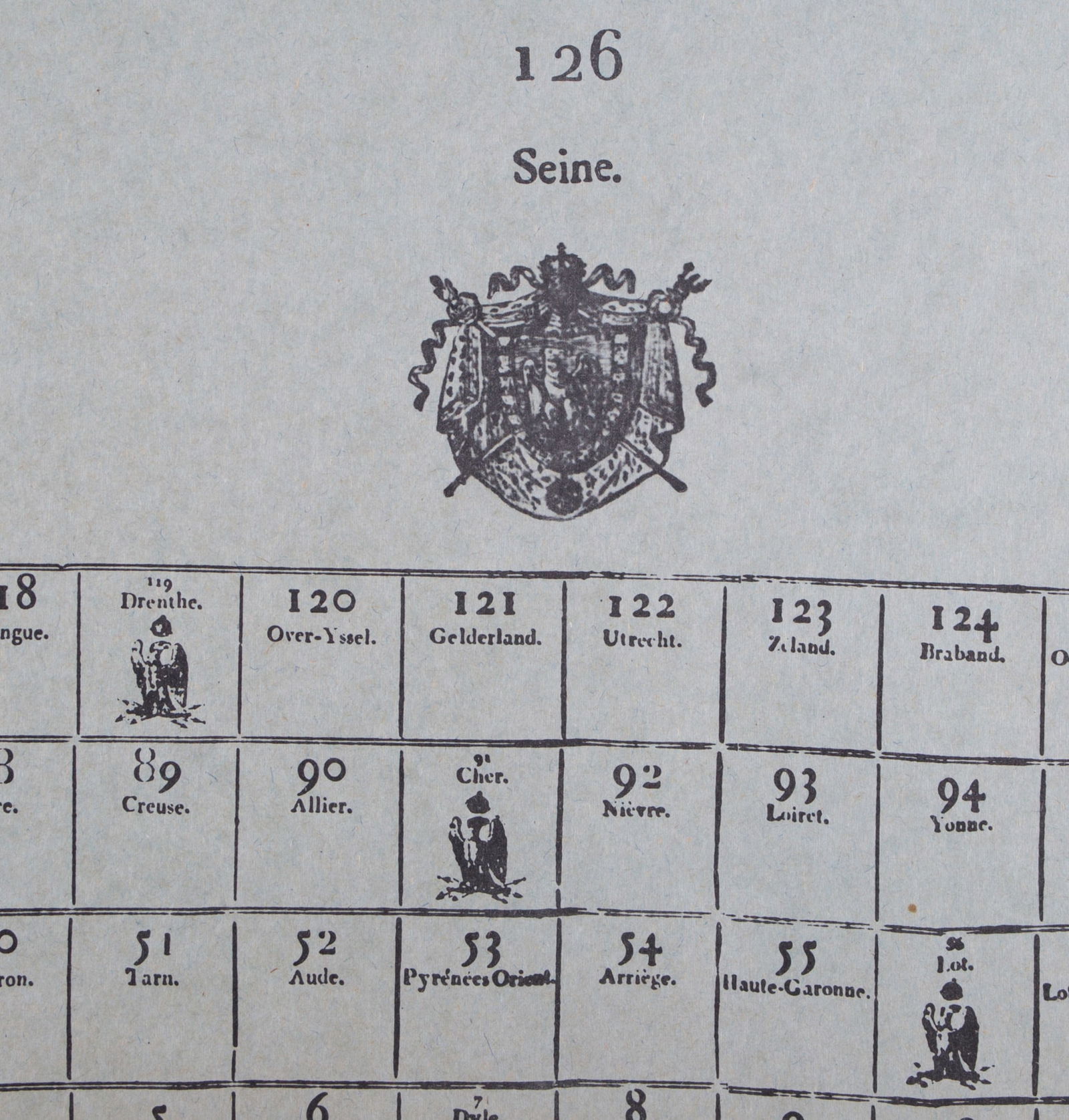 French Jeu de L'oie/ Goose game 1800 French Empire - 3