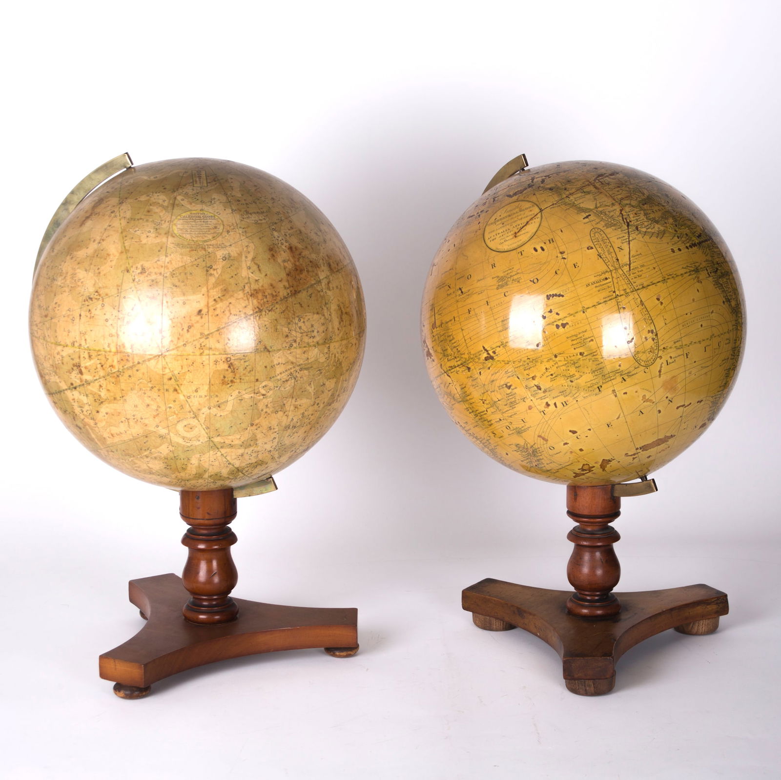 Smith & Son pair "12 of terrestrial and celestial globe 1860 - 10