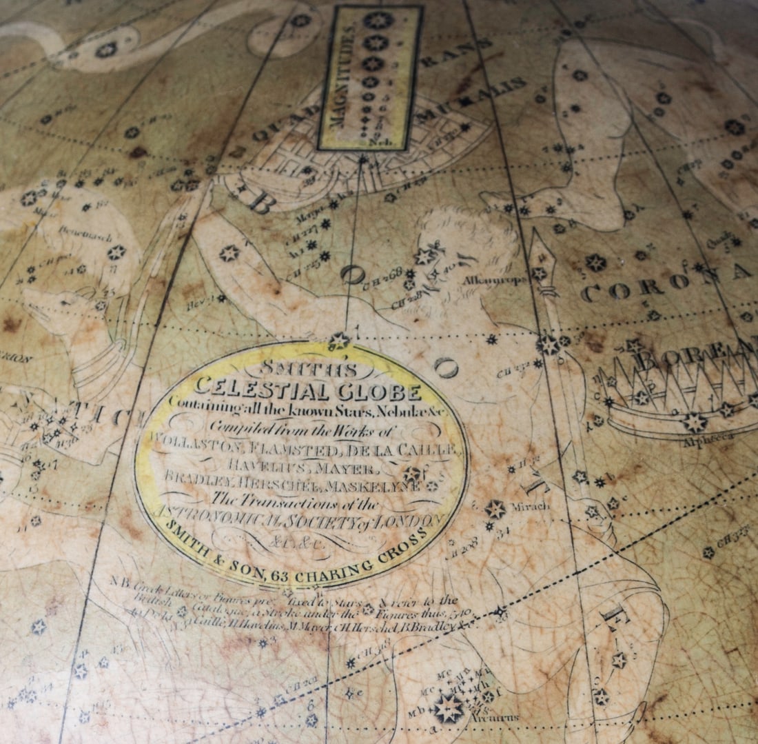 Smith & Son pair "12 of terrestrial and celestial globe 1860 - 7