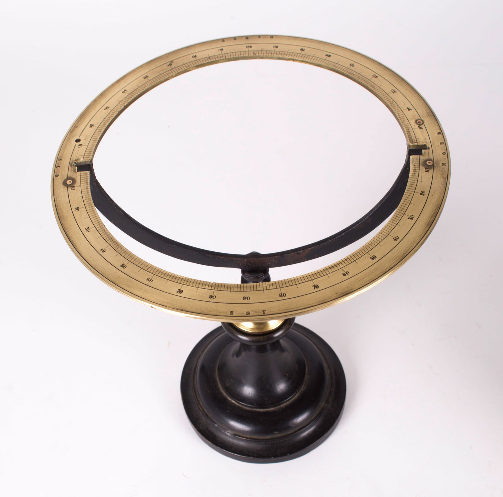 1870 Berteaux French antique terrestrial globe 7 " Delamarche successor - 6