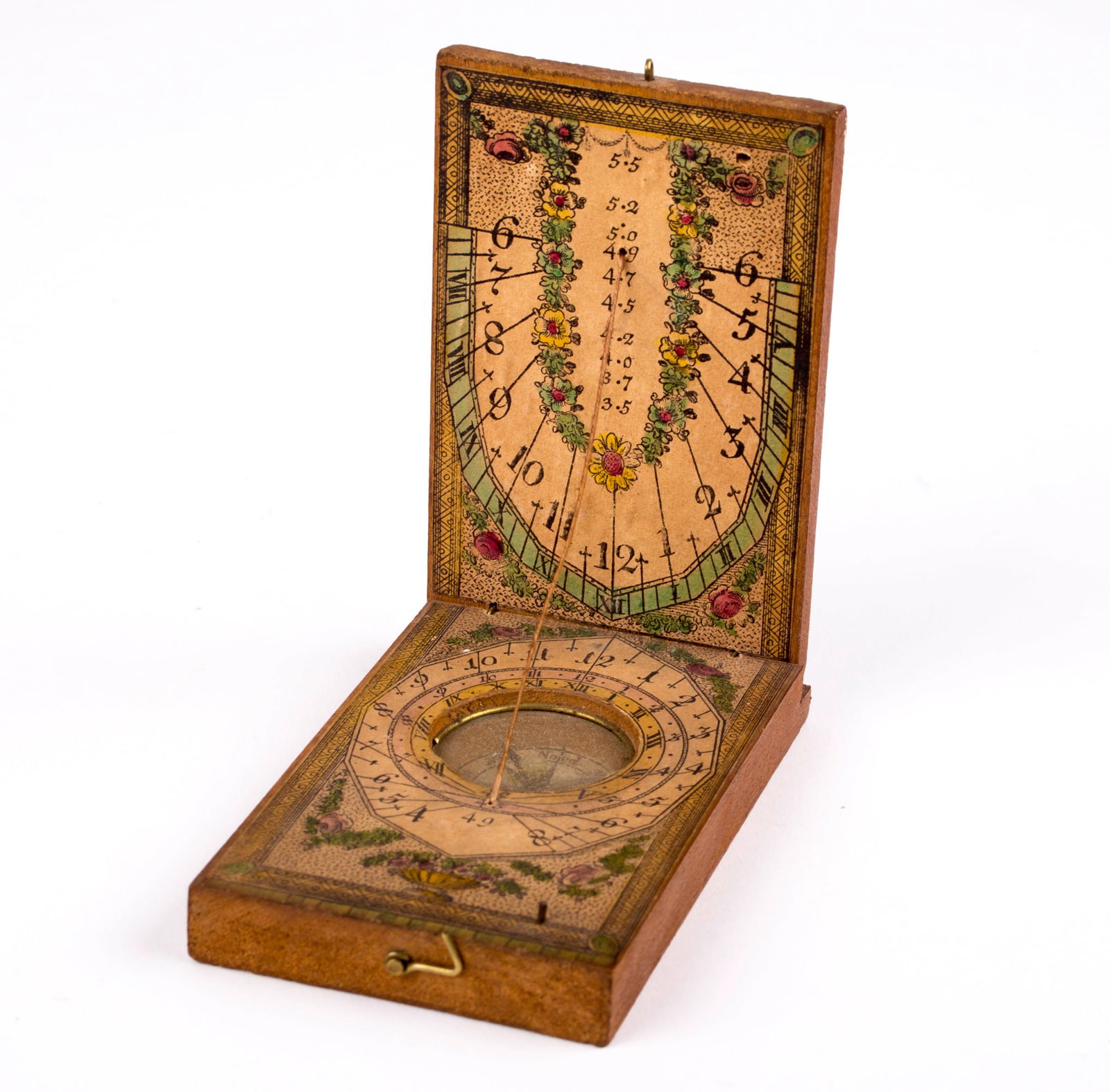 Diptych Sundial & Compass by Beringer 18th . (1 of 4)