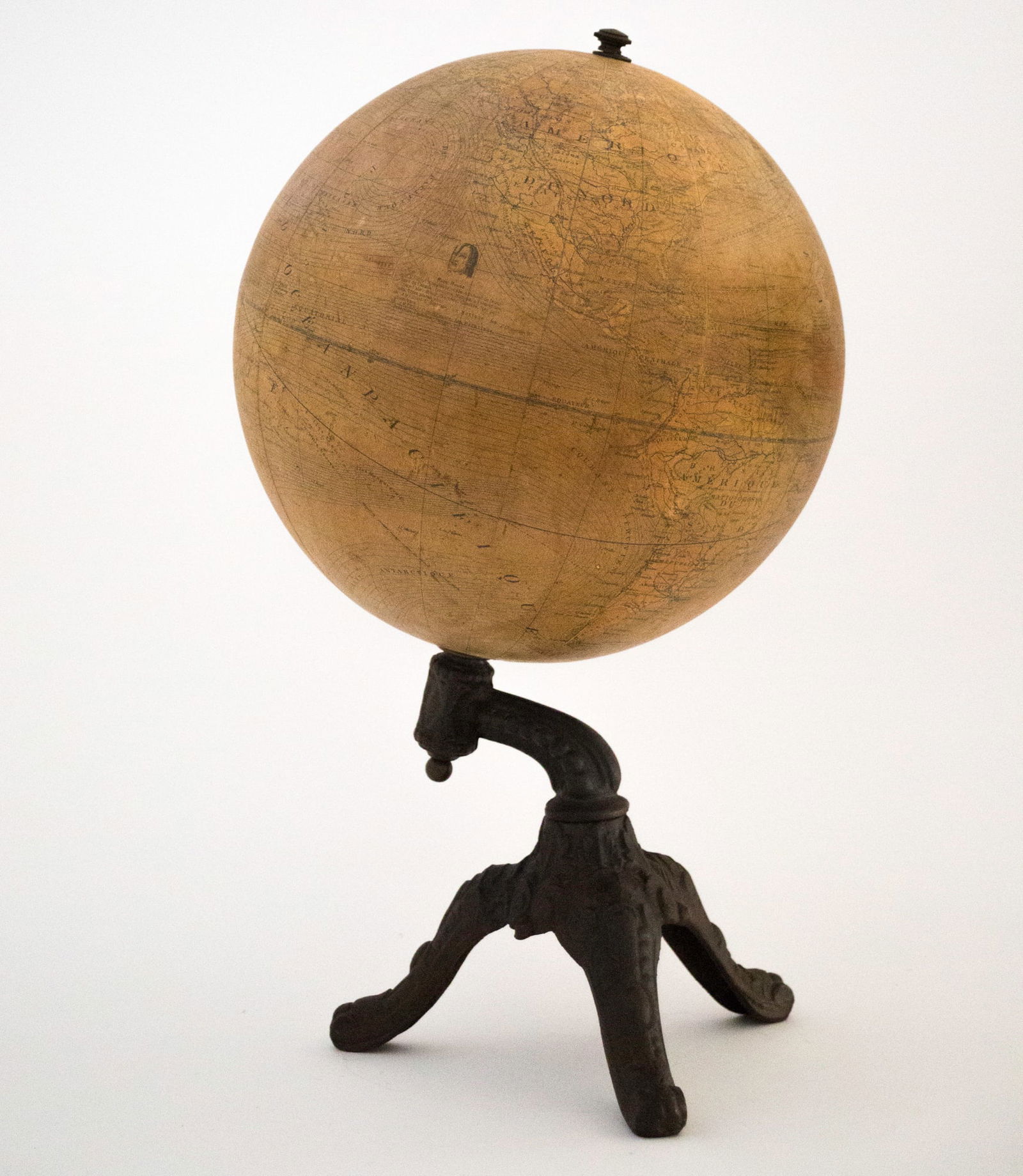 1880 antique terrestrial globe Windels - 10