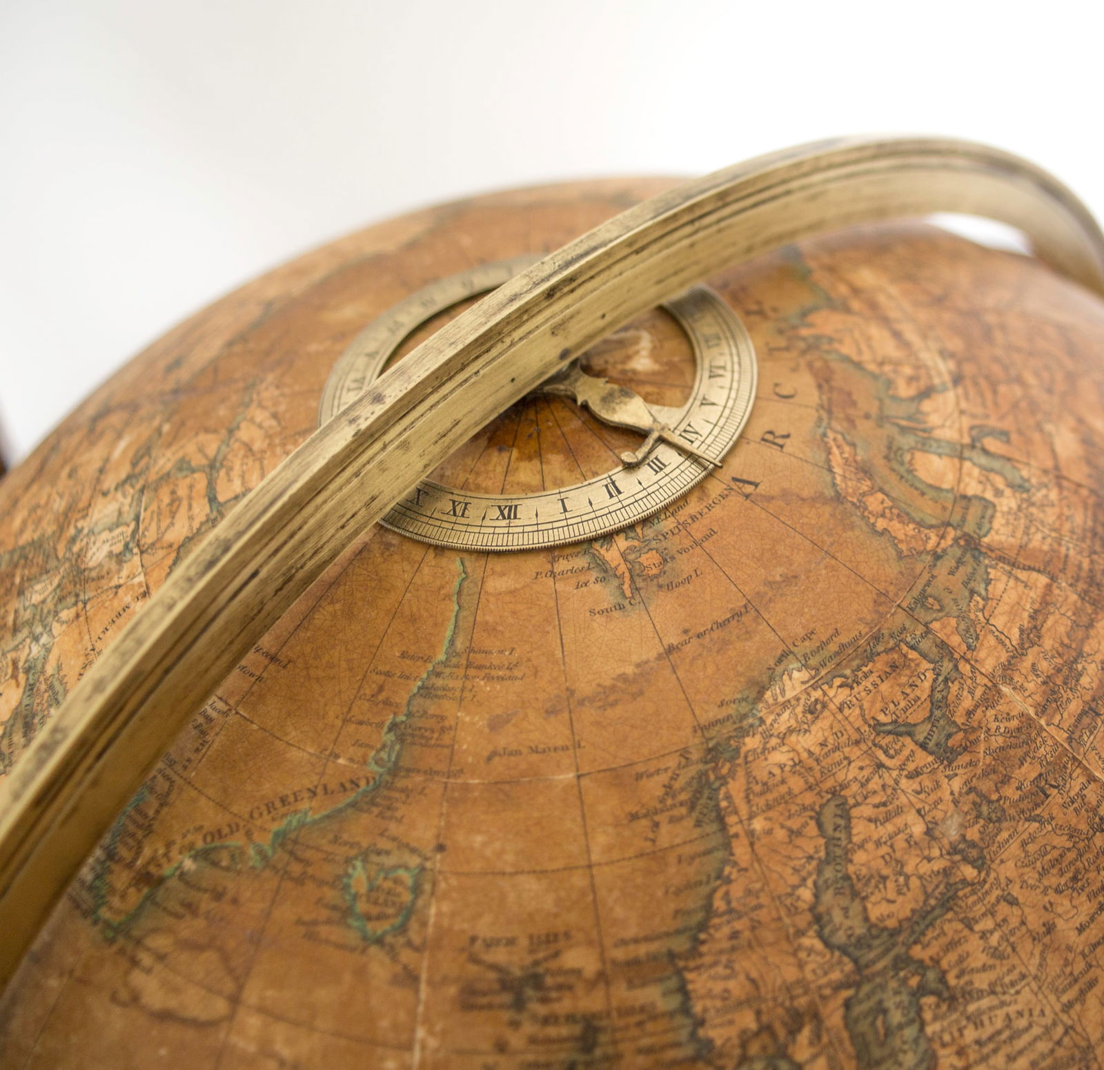 18-inch W & T M Bardin terrestrial globe on stand, English, 1843 - 8