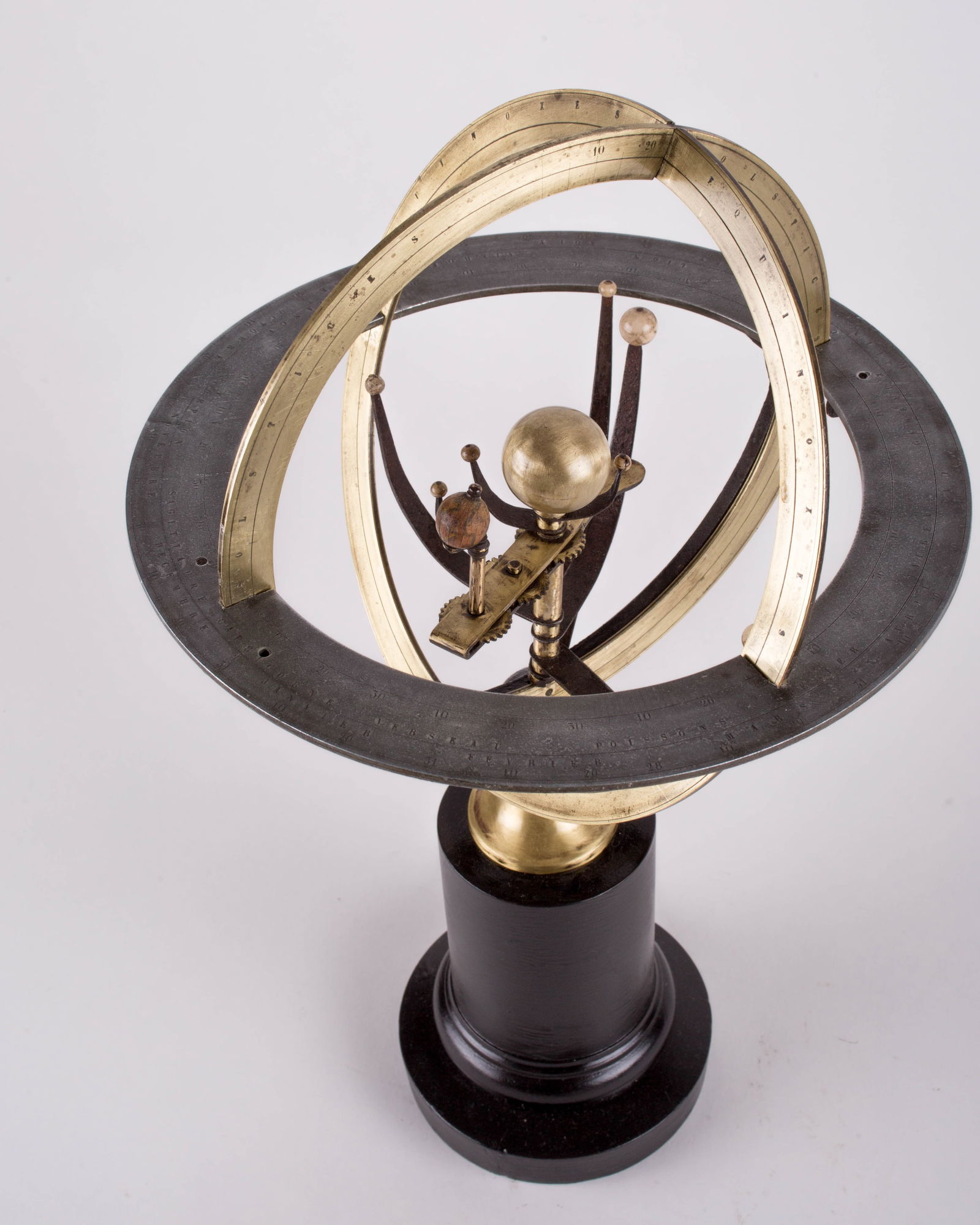 French Copernican Armillary Sphere Brass Charles Dien 1830 - 4