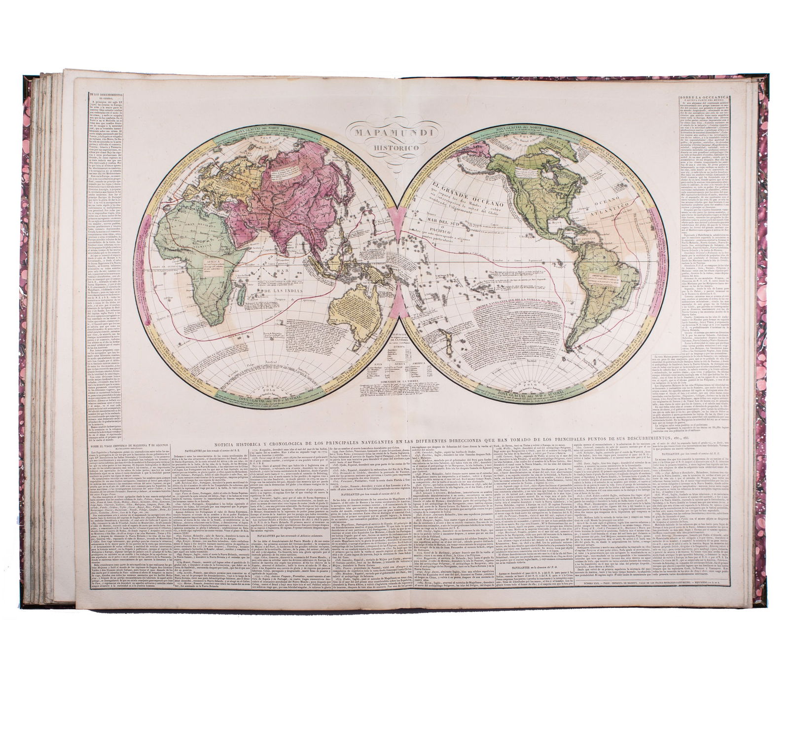 1826 A. le Sage Spanish edition Atlas Historique, Généalogique, Chronologique - 3