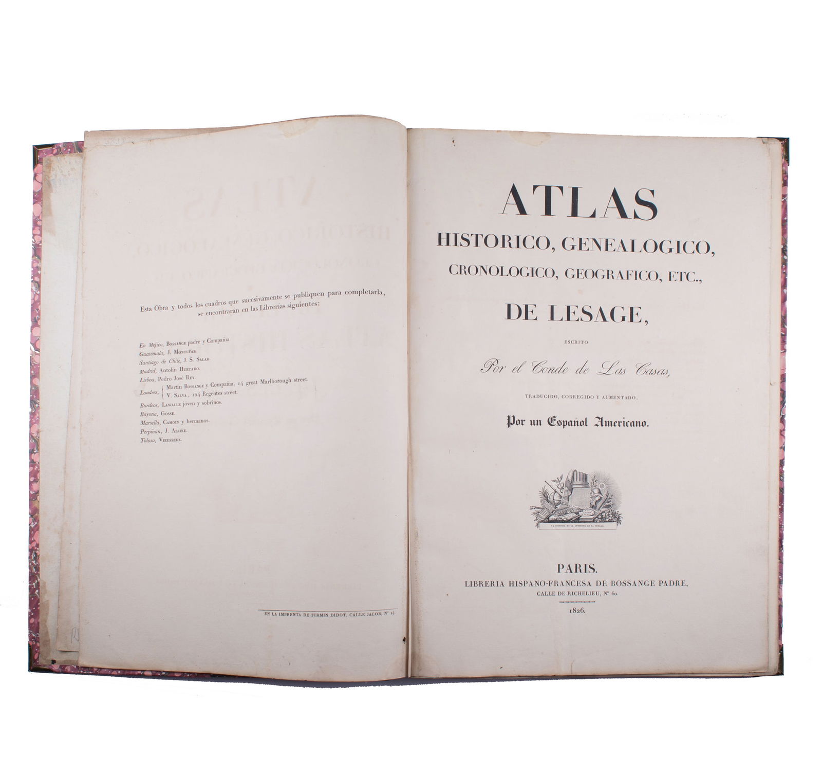 1826 A. le Sage Spanish edition Atlas Historique, Généalogique, Chronologique - 6