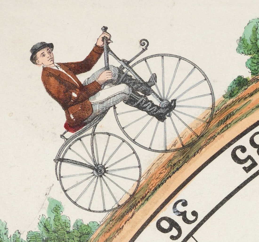 The Race Around the World, Coqueret, publisher, lithographs. H. Jannin, Paris," - 6