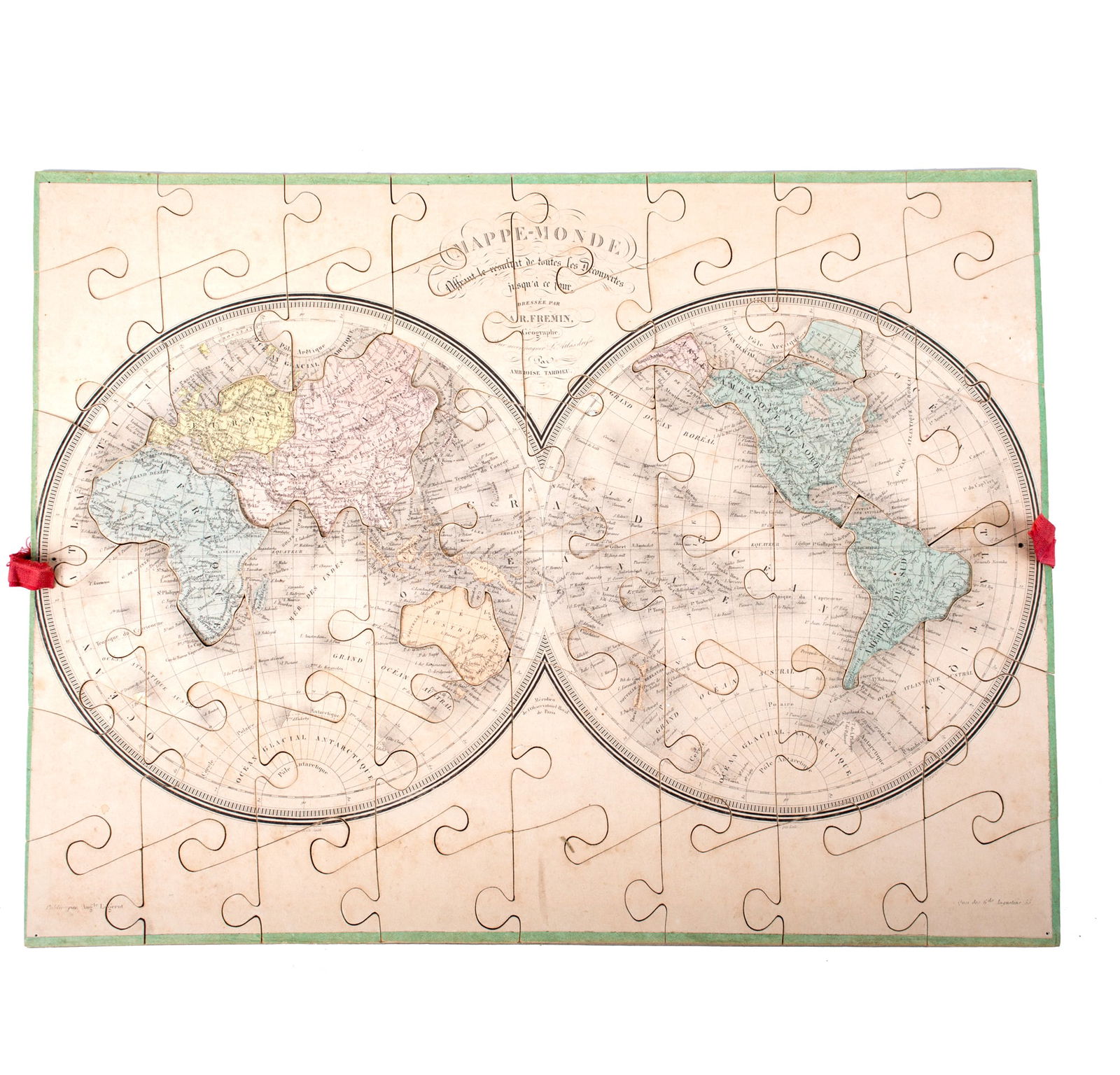 French jigsaw puzzle by Auguste Logerot full set 19th Century Fremin g - 3