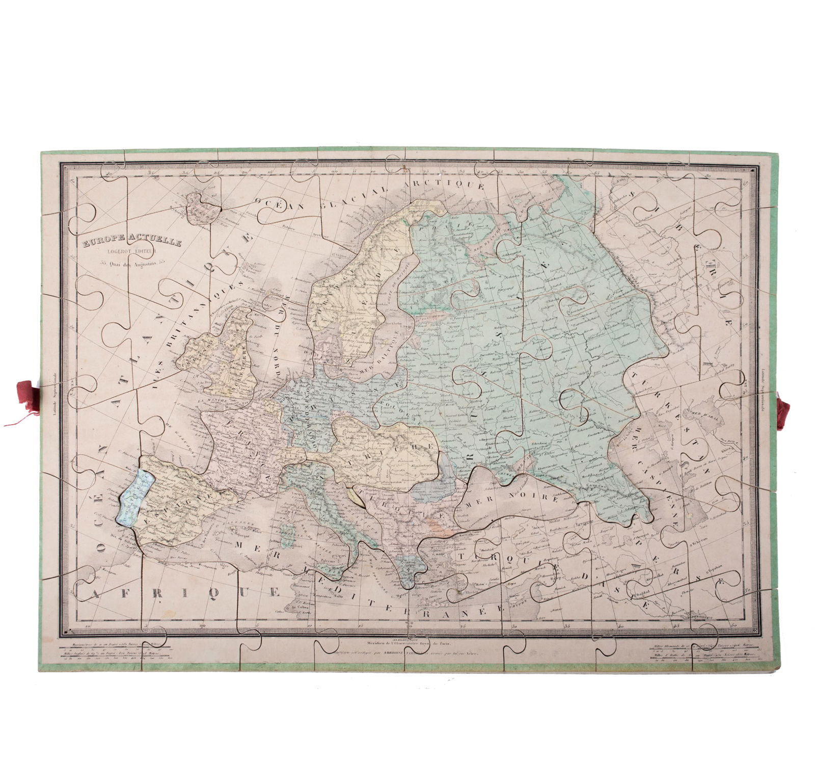 French jigsaw puzzle by Auguste Logerot full set 19th Century Fremin g - 6