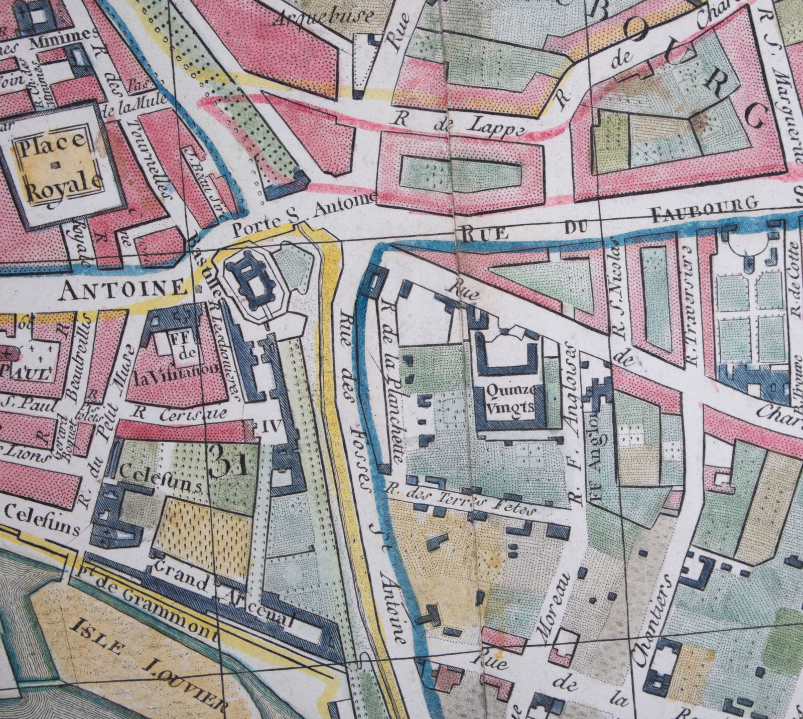 French map 1792 Esnauts et Rapilly Nouveau plan de Paris et ses faubourg - 4
