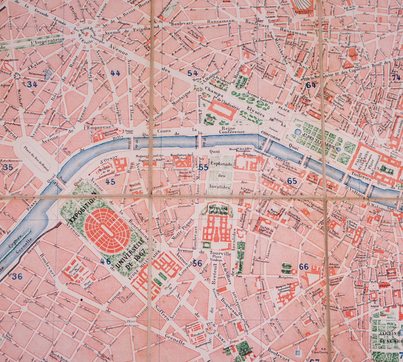 Nouveau plan de Paris 1867 by Lanee Editeur-Geographer - 3