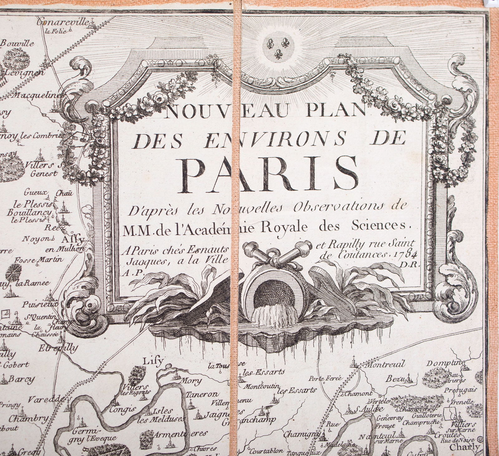 French map 1784 Esnauts & Rapilly Nouveau plan des environs de Paris - 3