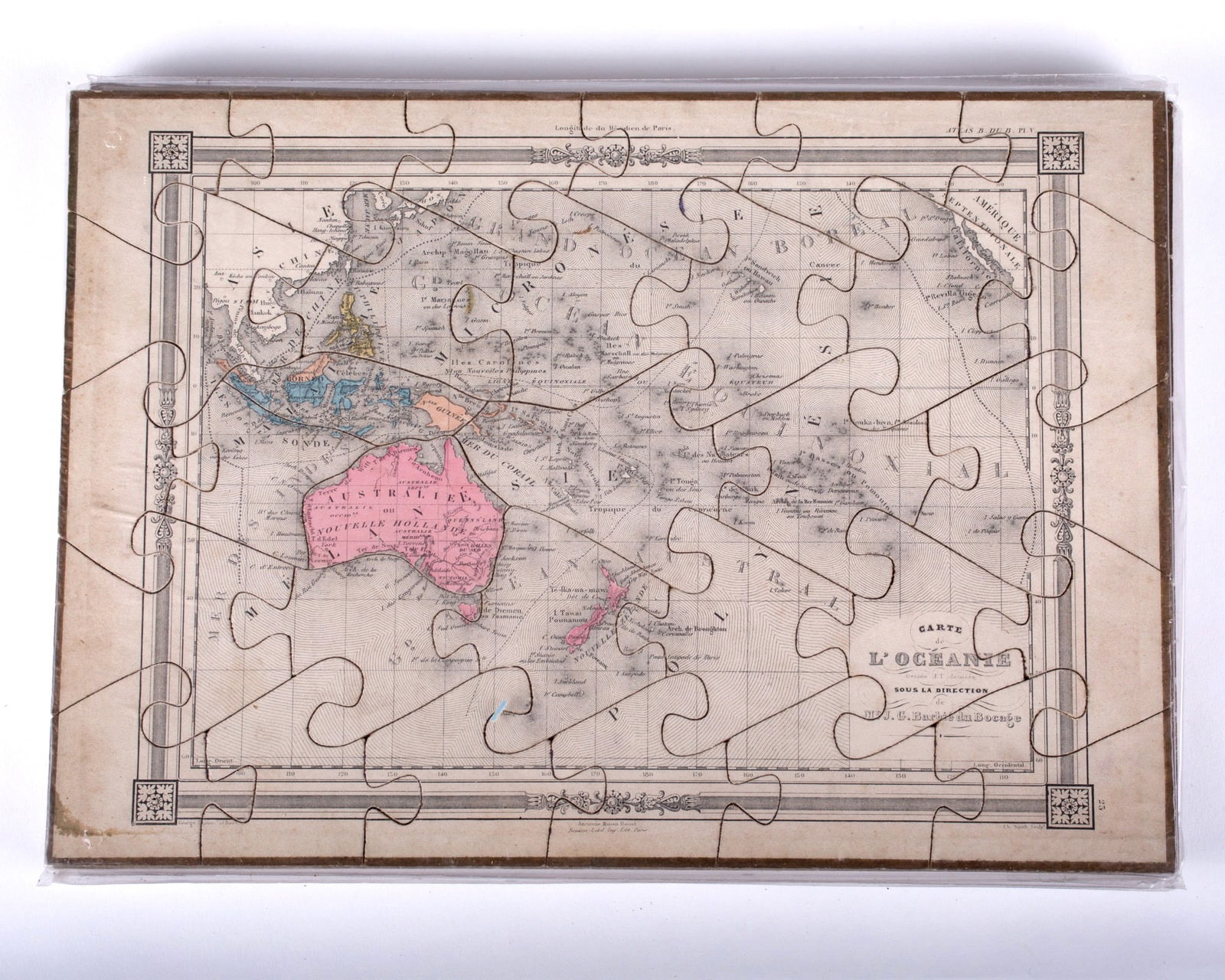 Barbie du Bocage dissected Atlas puzzle Maison Basset 19th Century box set - 3