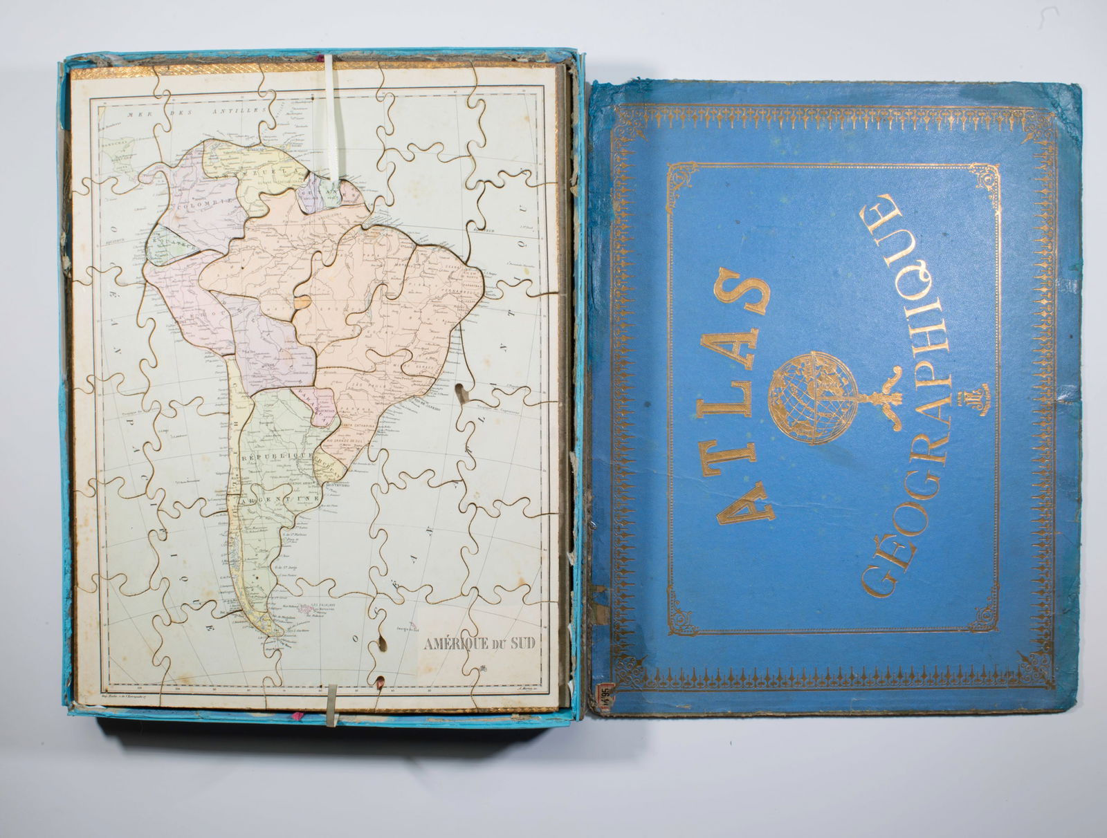 JJF Jouet et Jeux Francais Atlas puzzle set 1904 Paris: Title: JJF Jouet et Jeux Francais Atlas puzzle set 1904 Paris Description: Some of the most popular French toy manufacturer (Mauclair-Dacier (MD), Simonin-Cuny (S.C.), Wogue & Lévy (AWGL), Paul