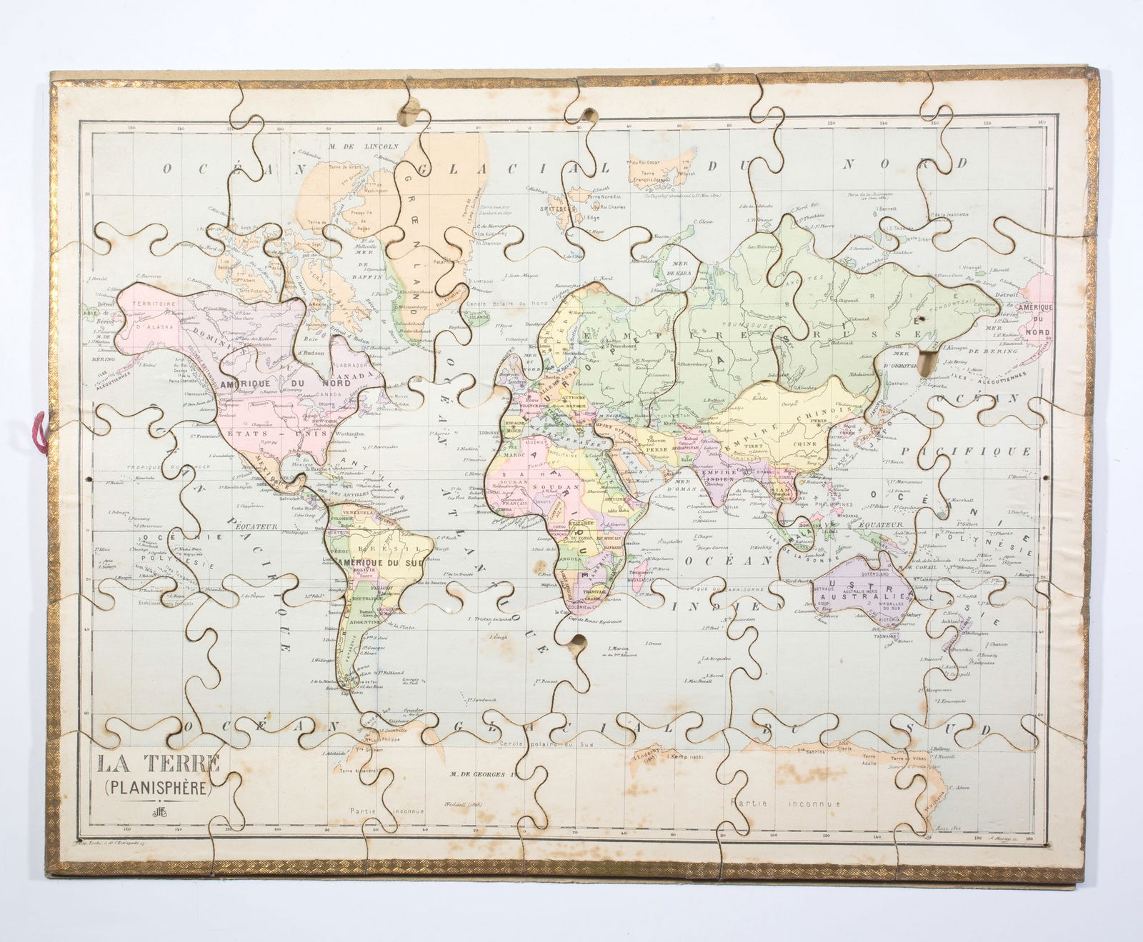 JJF Jouet et Jeux Francais Atlas puzzle set 1904 Paris - 4