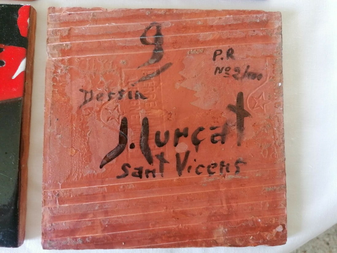 French mid century tiles coffee table Jean Lurcat signed - 5