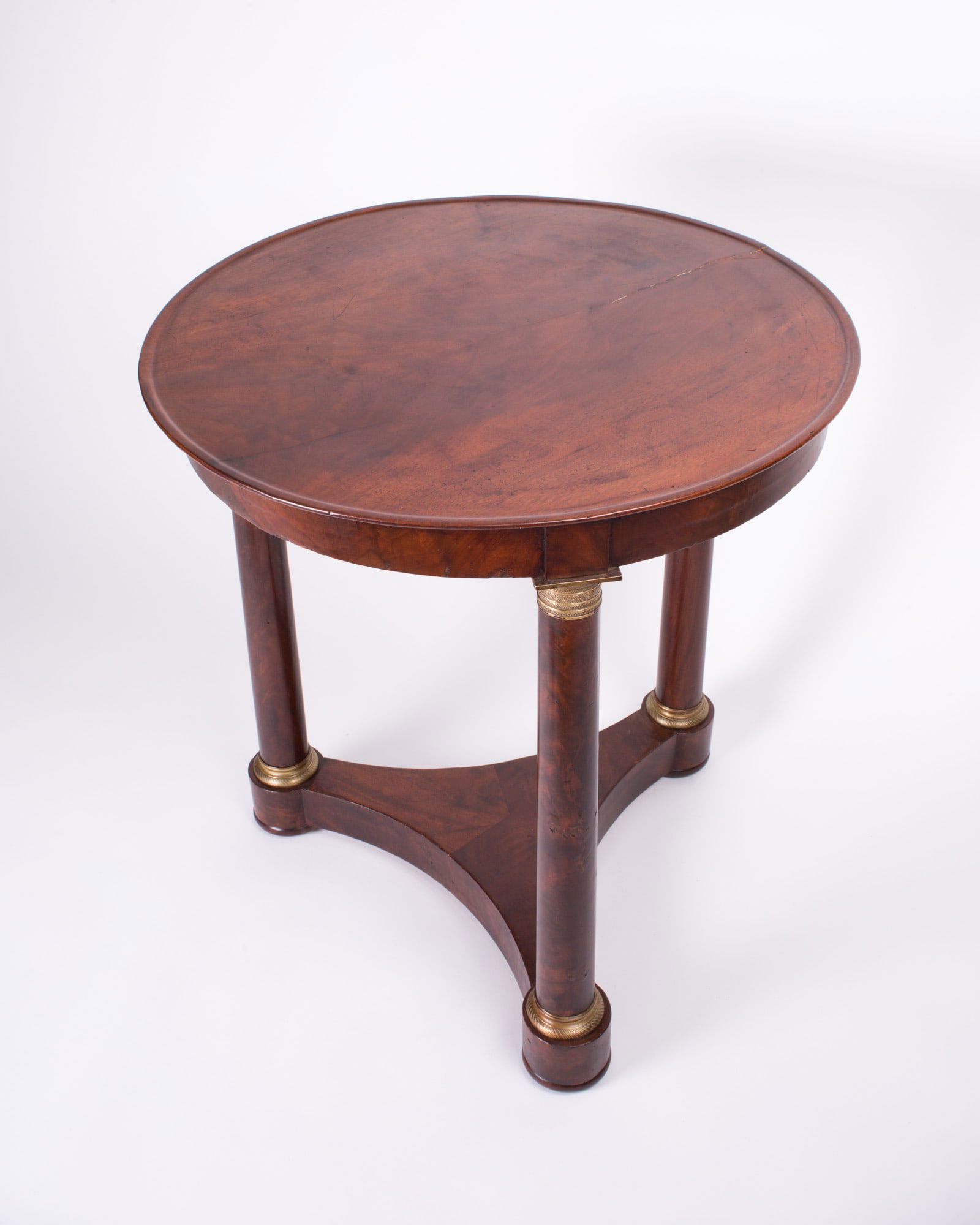 French Empire side table 1800's with original ormoulu "gilt bronze" - 3