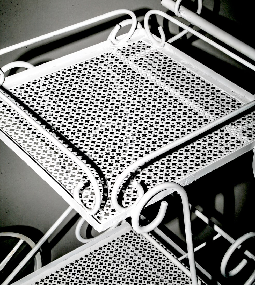 FRENCH-MODERNIST-TROLLEY-MATEGOT Mid-century serving table rigitulle 2 - 2