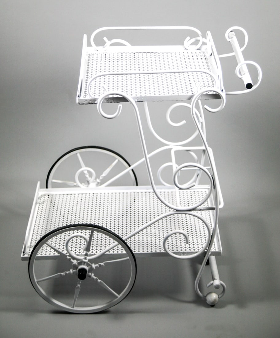 FRENCH-MODERNIST-TROLLEY-MATEGOT Mid-century serving table rigitulle 2 - 5