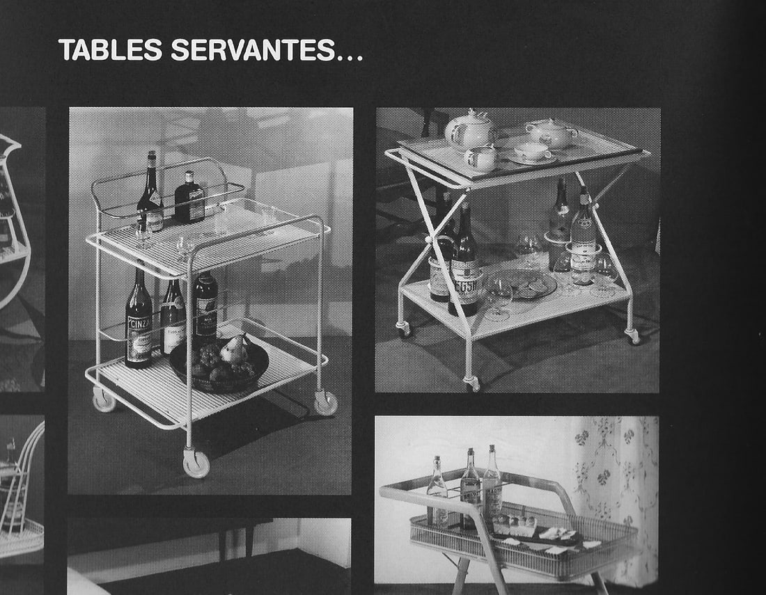 FRENCH-MODERNIST-TROLLEY-MATEGOT Mid-century serving table rigitulle 2 - 6