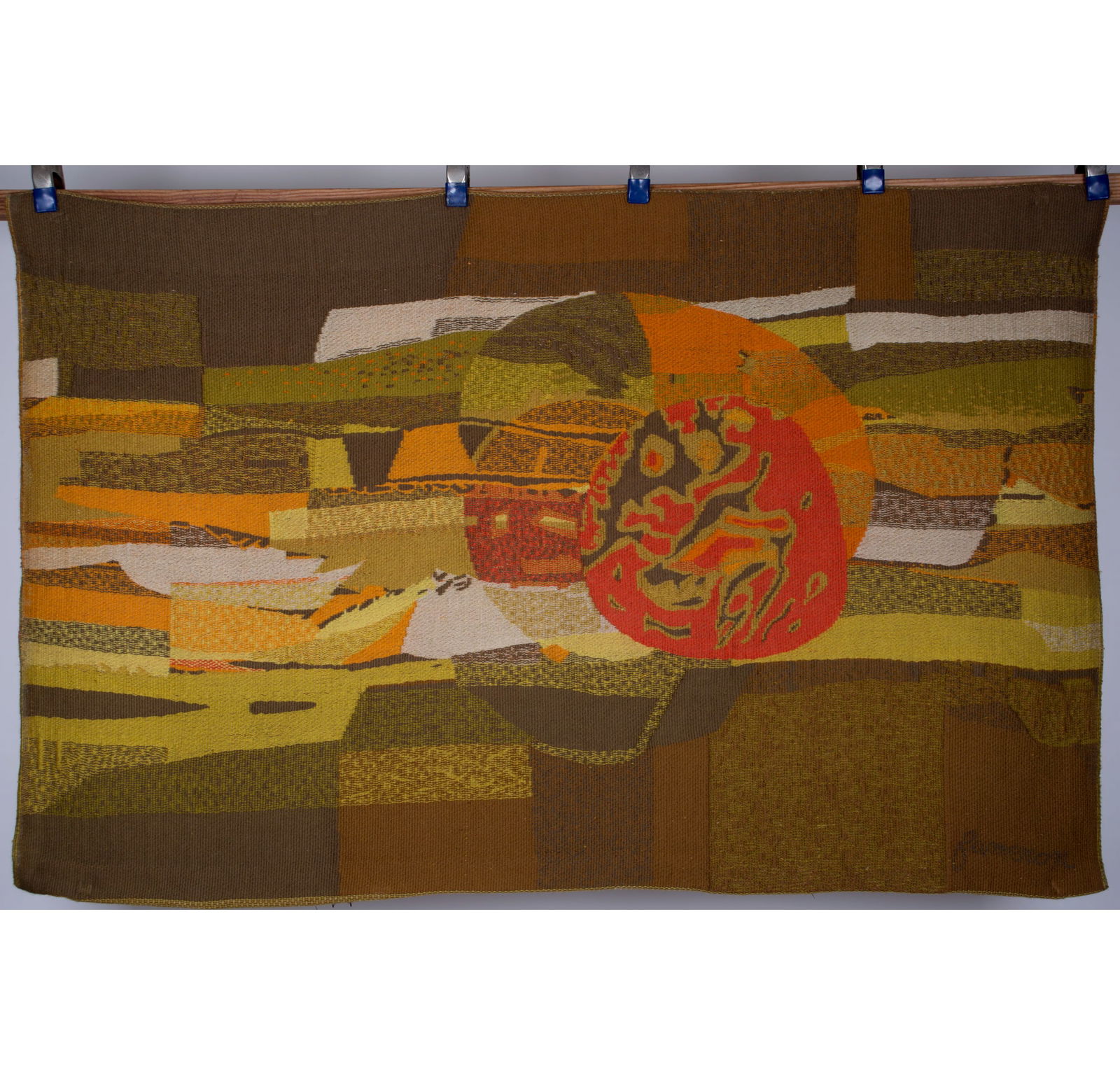 Fumeron Cosmos tapestry Jacquard wool fabric Aubusson Robert Four - 2