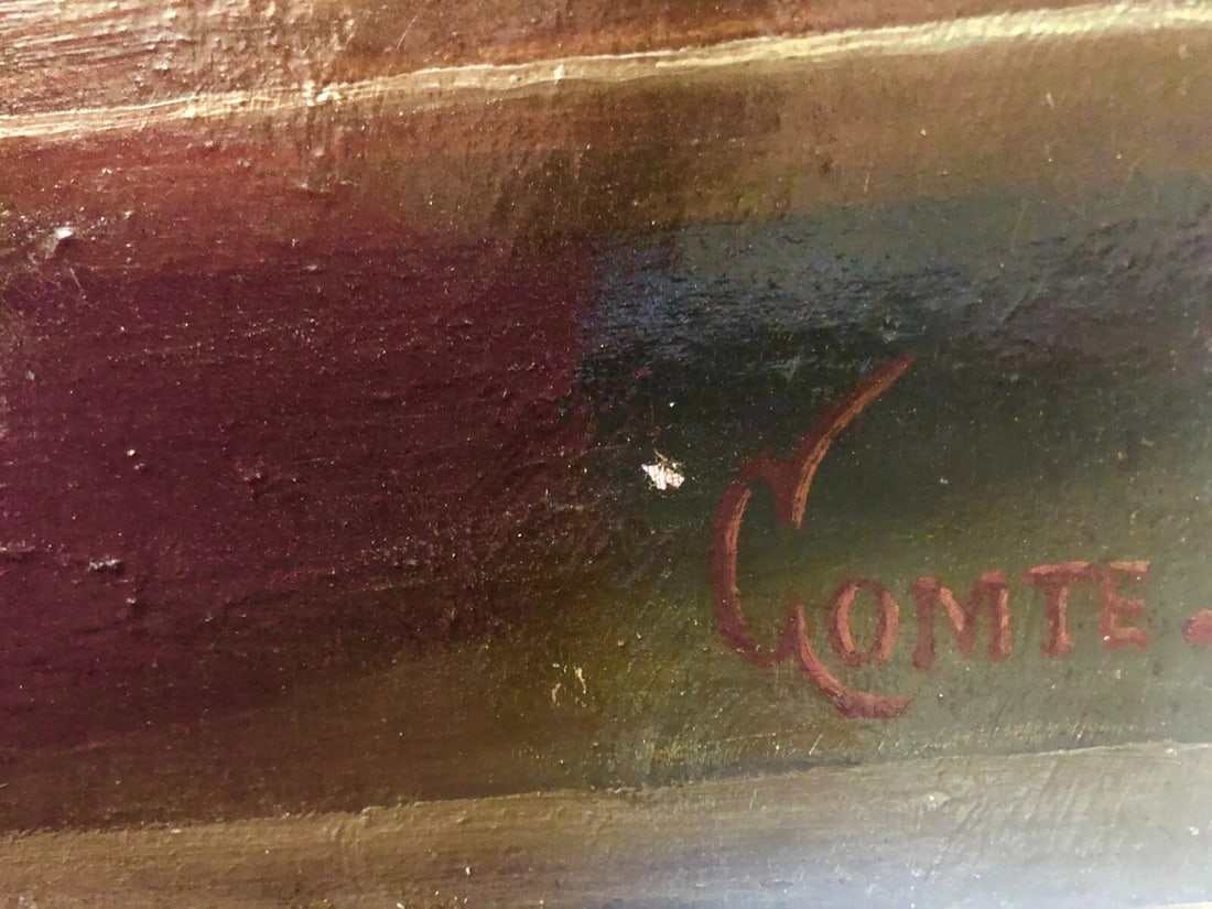 19th century Still Life with Fish, Pickles - Antique Painting Oil Orginal signed - 5