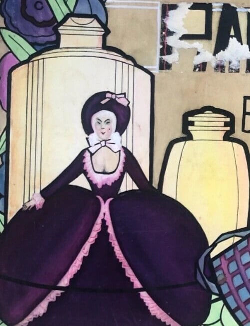 Advertising Soap, Powder Original - Drawing Antique Art Deco - 2